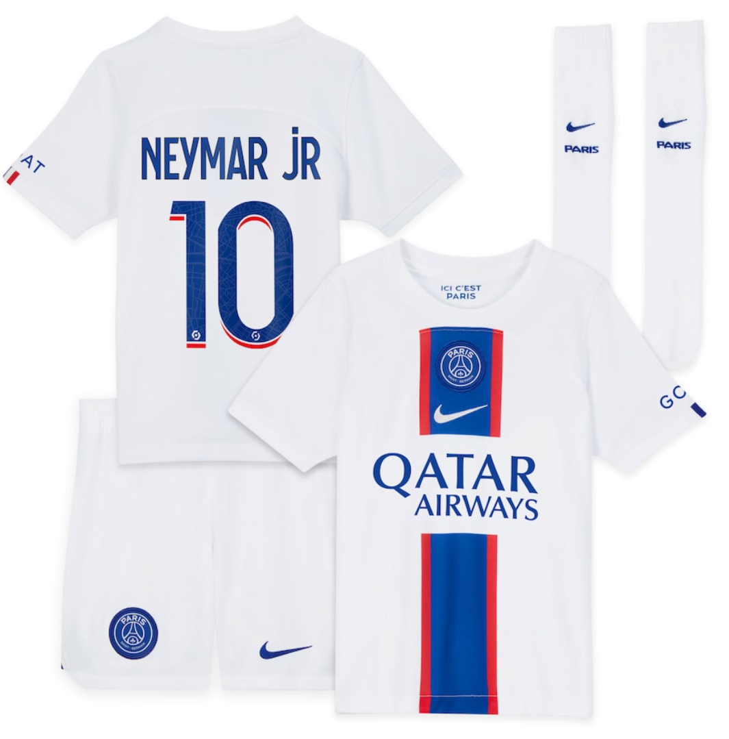 Neymar Jr PSG 22/23 Third Kids Kit by Nike - SoccerArmor 