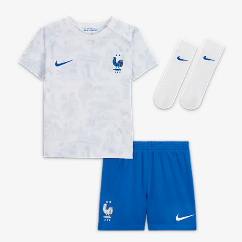 France 22/23 Away Kids Kit - SoccerArmor