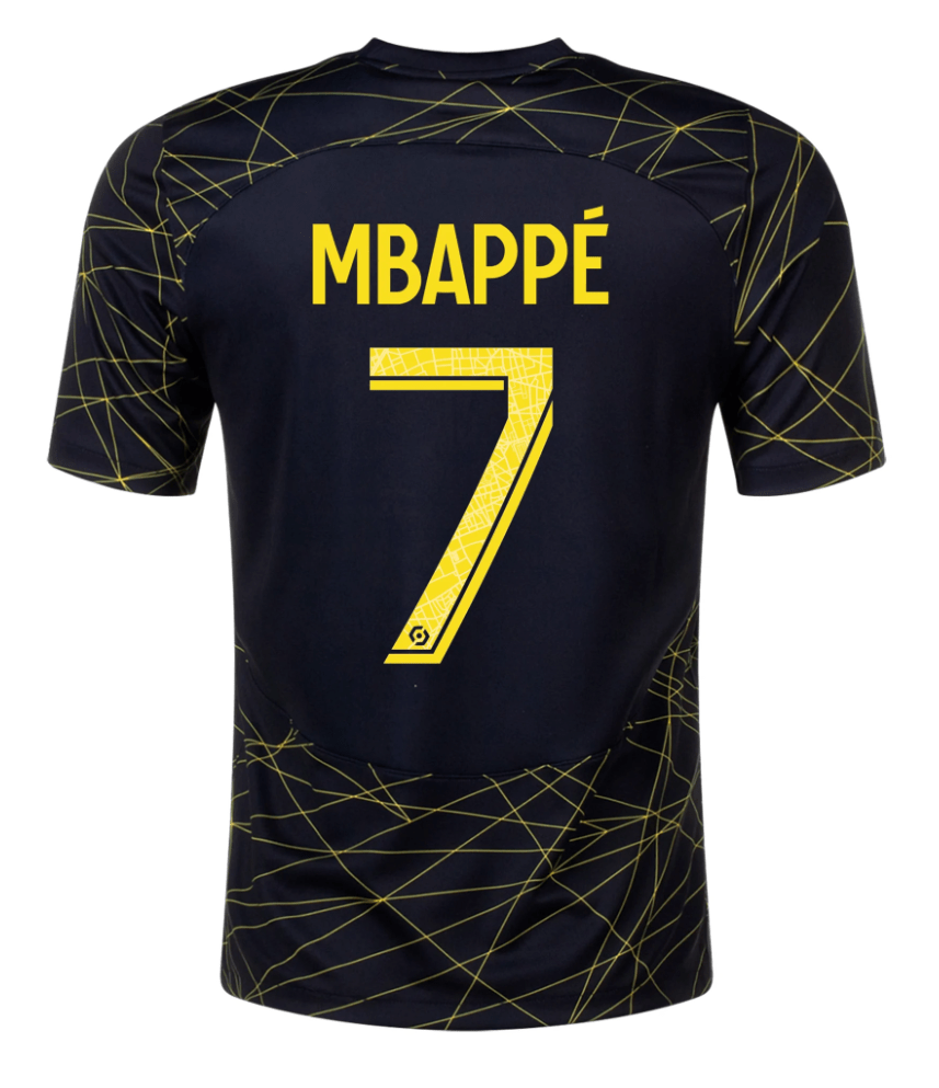 Sund og rask peddling Rummelig Kylian Mbappé PSG 22/23 Fourth Jersey - SoccerArmor -