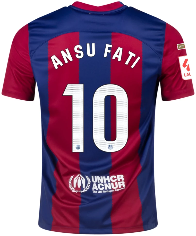 Fc Barcelona Number 10 Fati Jersey Home Jersey Ansu Fati Barcelona