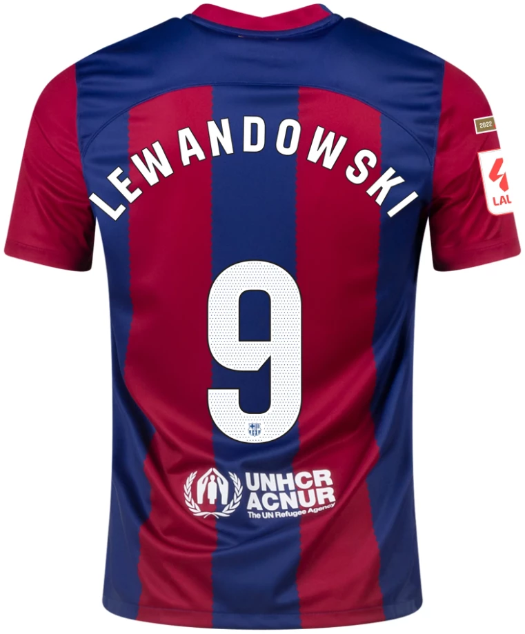 バルセロナ 23/24 ホーム ユニフォーム LEWANDOWSKI #9 Lewandowski 9