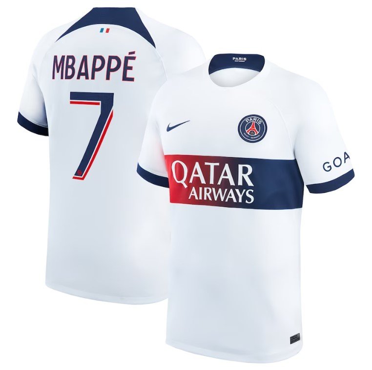 Kylian Mbappé PSG 23/24 Away Jersey - SoccerArmor
