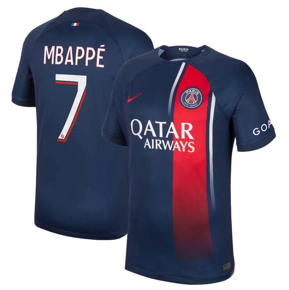 Kylian Mbappé PSG 23/24 Home Jersey - SoccerArmor