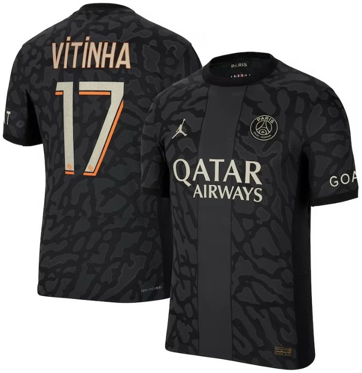 Vitinha PSG 23/24 Authentic Third Jersey - SoccerArmor -