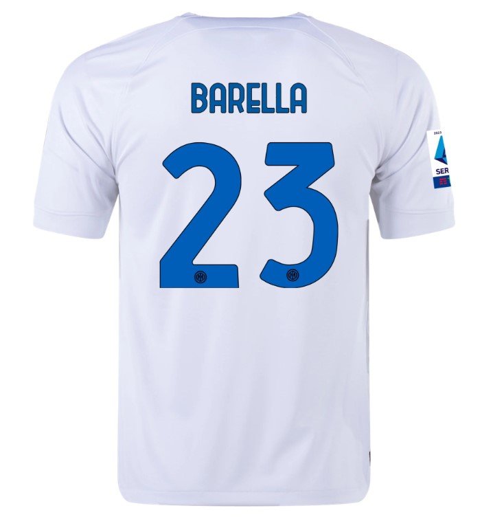 Barella Inter Milan 23/24 Away Jersey SoccerArmor