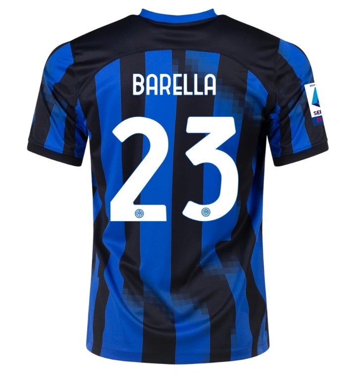 Barella Inter Milan 23/24 Home Jersey SoccerArmor