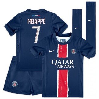 Mbappé PSG 24/25 Home Kids Kit