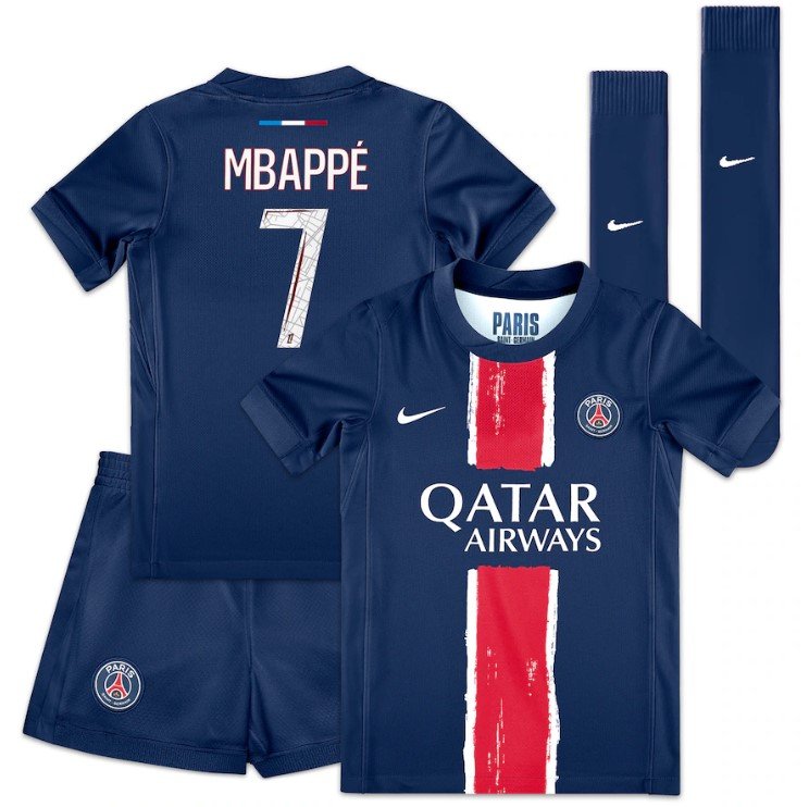 Mbappé PSG 2425 Home Kids Kit