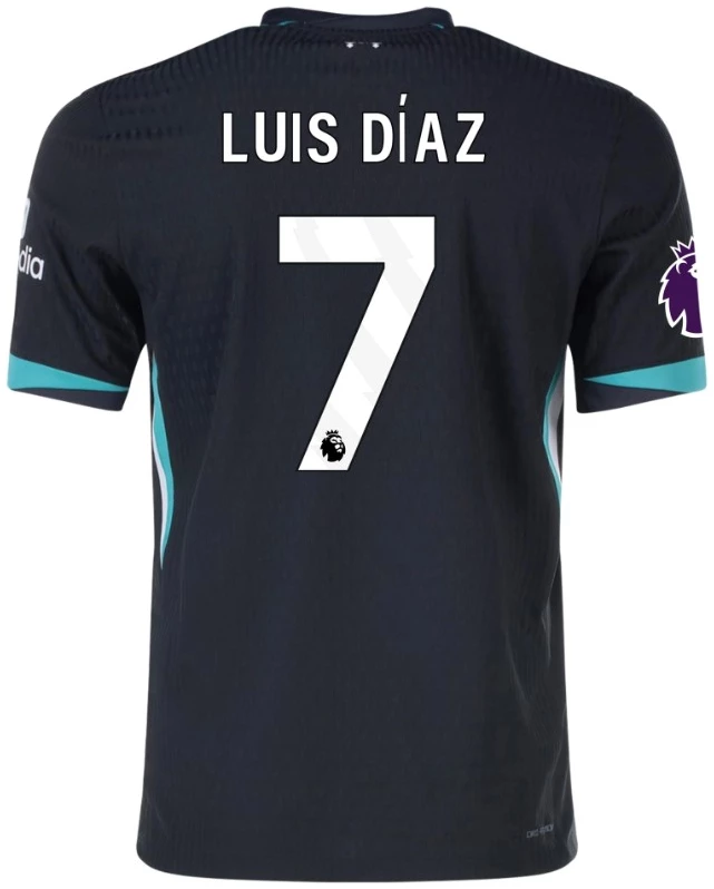 ウェア Liverpool FC 24/25 LUIS DIAZ 7  LUIS DIAZ #7 LIVERPOOL THIRD 24-25 SOCCER KIT – Soccer Planet Tx