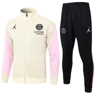 PSG 24/25 Tracksuit (Light Yellow/Cream/Pink)