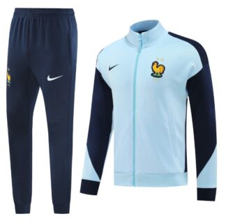 France 24/25 Tracksuit (Dark Navy/Light Blue)