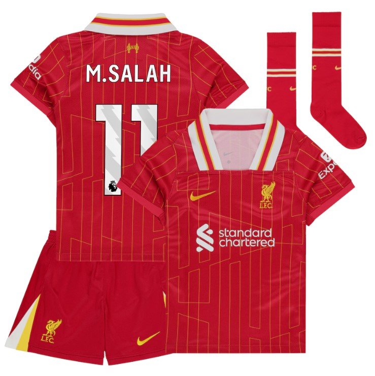 Liverpool 24/25 Home Kids Kit SoccerArmor