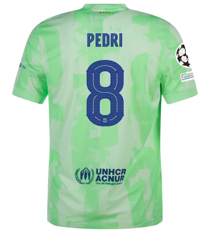 Pedri Barcelona 24/25 UCL Third Jersey - SoccerArmor -