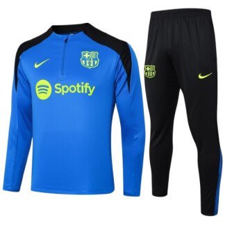 Barcelona 24/25 Blue/Black Half-Zip Tracksuit (Kids Sizing)