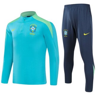 Brazil 24/25 Half-Zip Tracksuit (Kids Sizing)