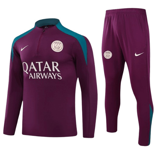 psg burgundy tracksuit