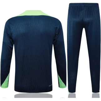 Brazil 24/25 Half-Zip Tracksuit (Navy/Green)