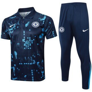Chelsea 24/25 Dark Blue Polo Training Set
