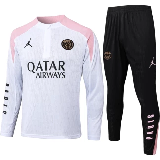 PSG 24/25 Half-Zip Tracksuit (White/Black)
