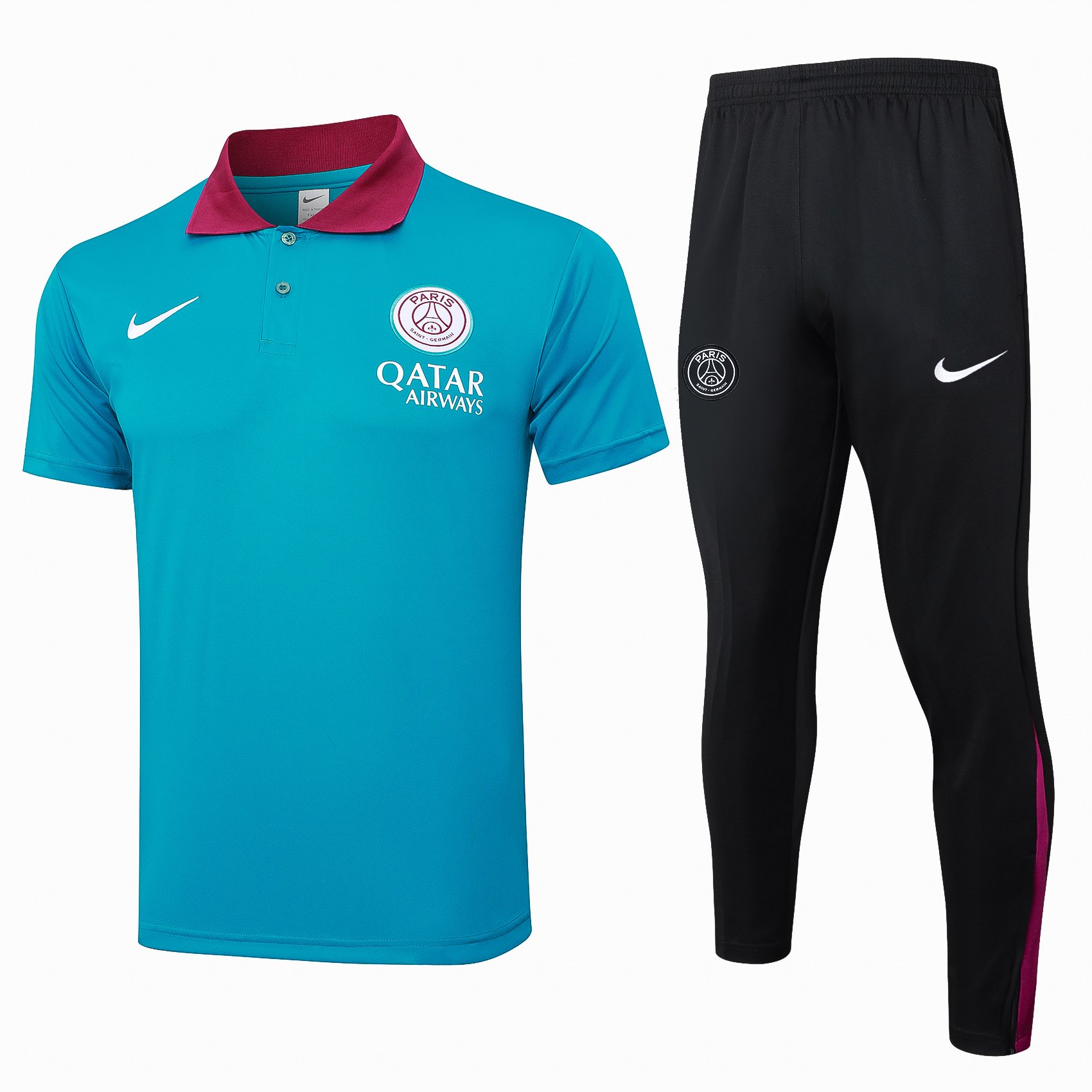 PSG 2425 Training Polo Set (TealBlack)