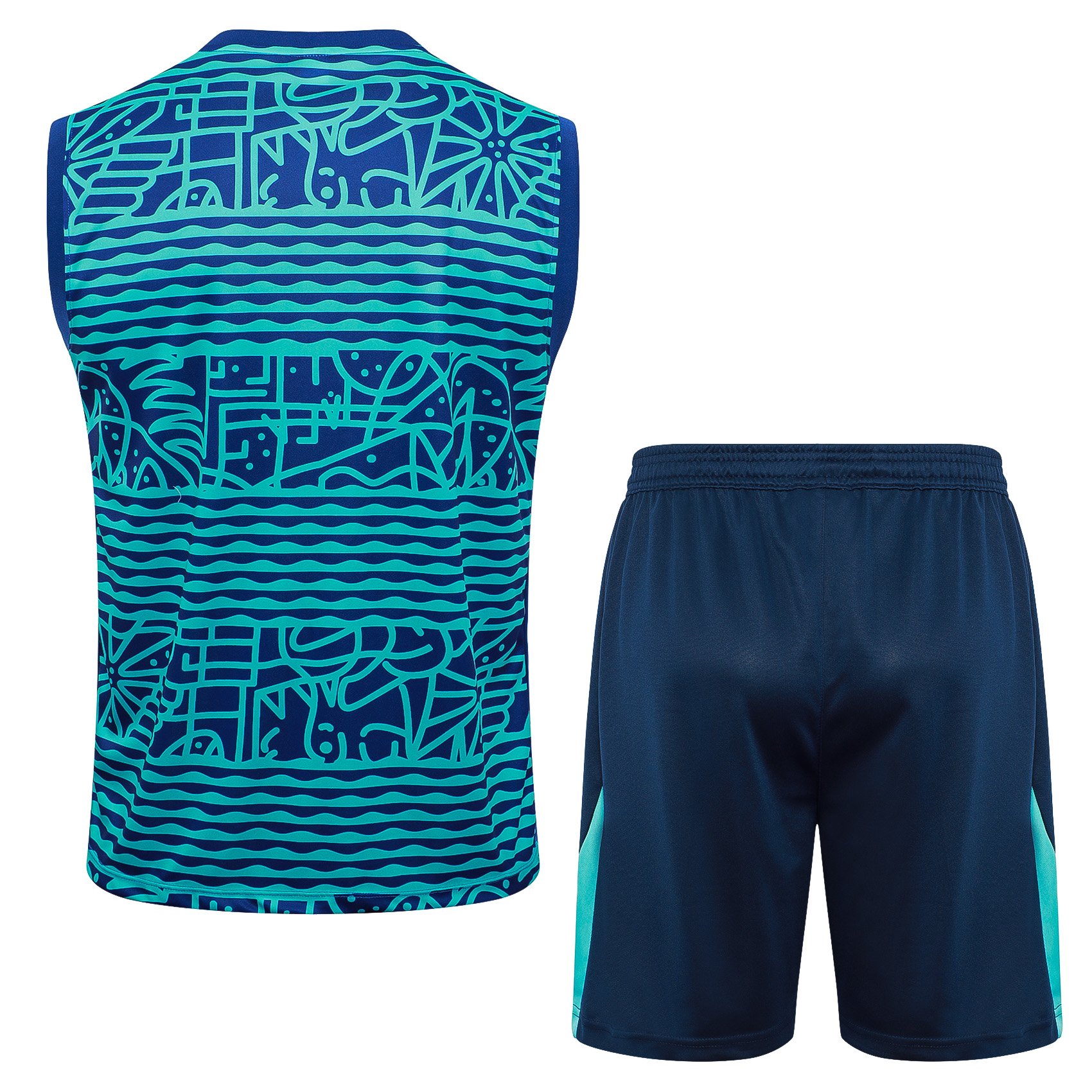Brazil 25 Sleeveless Training Set – BlueGreen2