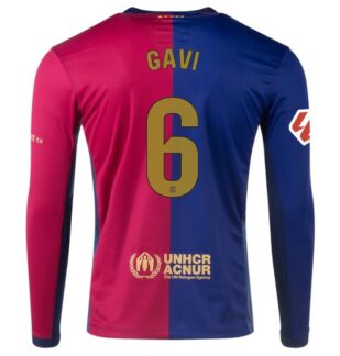 Gavi Barcelona 24/25 Home Long Sleeve Jersey