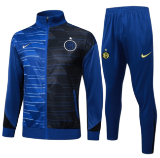 Inter Milan 24/25 Kids Full-Zip Tracksuit – Royal Blue & Black