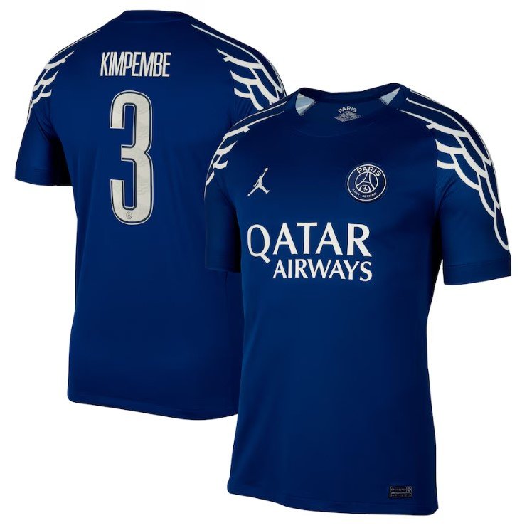 Kimpembe PSG 2425 Fourth Jersey (Cup printing)