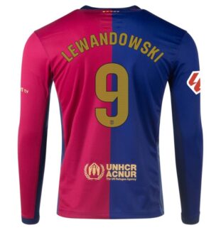 Lewandowski Barcelona 24/25 Home Long Sleeve Jersey