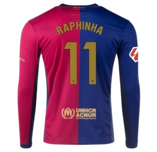 Raphinha Barcelona 24/25 Home Long Sleeve Jersey