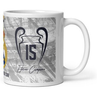 Hala Madrid Coffee Mug 15x Champions | Eterno Campeón Edition