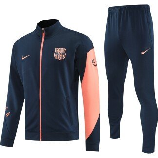 Barcelona 25/26 Tracksuit (Navy/Coral)