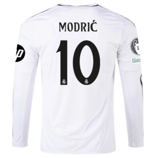 Modrić Real Madrid 24/25 UCL Home Long Sleeve Jersey
