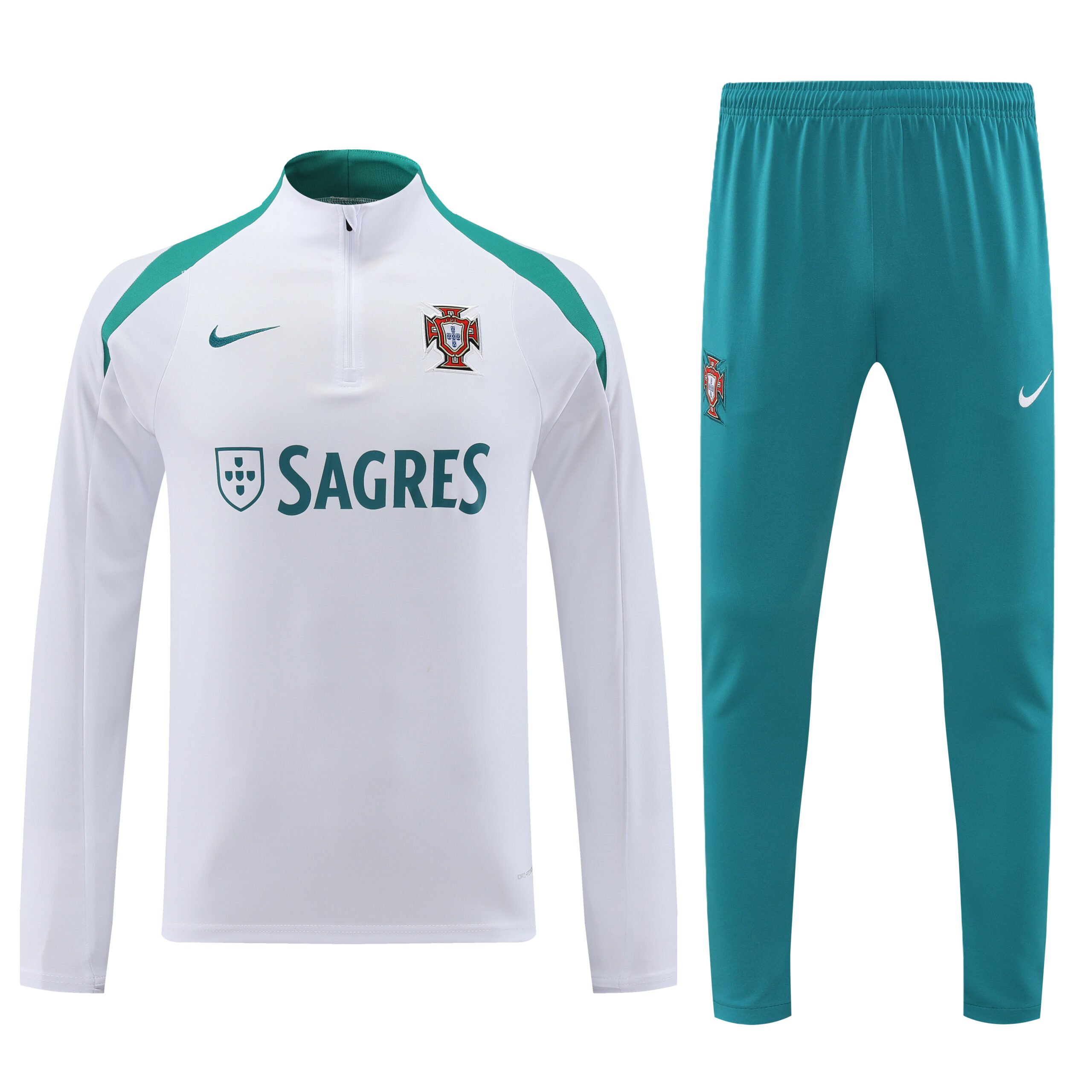 Portugal 2425 Training Tracksuit (WhiteGreen)1