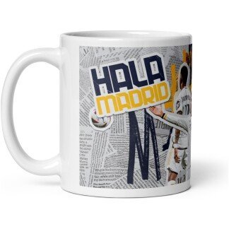 Real Madrid Coffee Mug – Vini Jr, Rodrygo & Bellingham Edition
