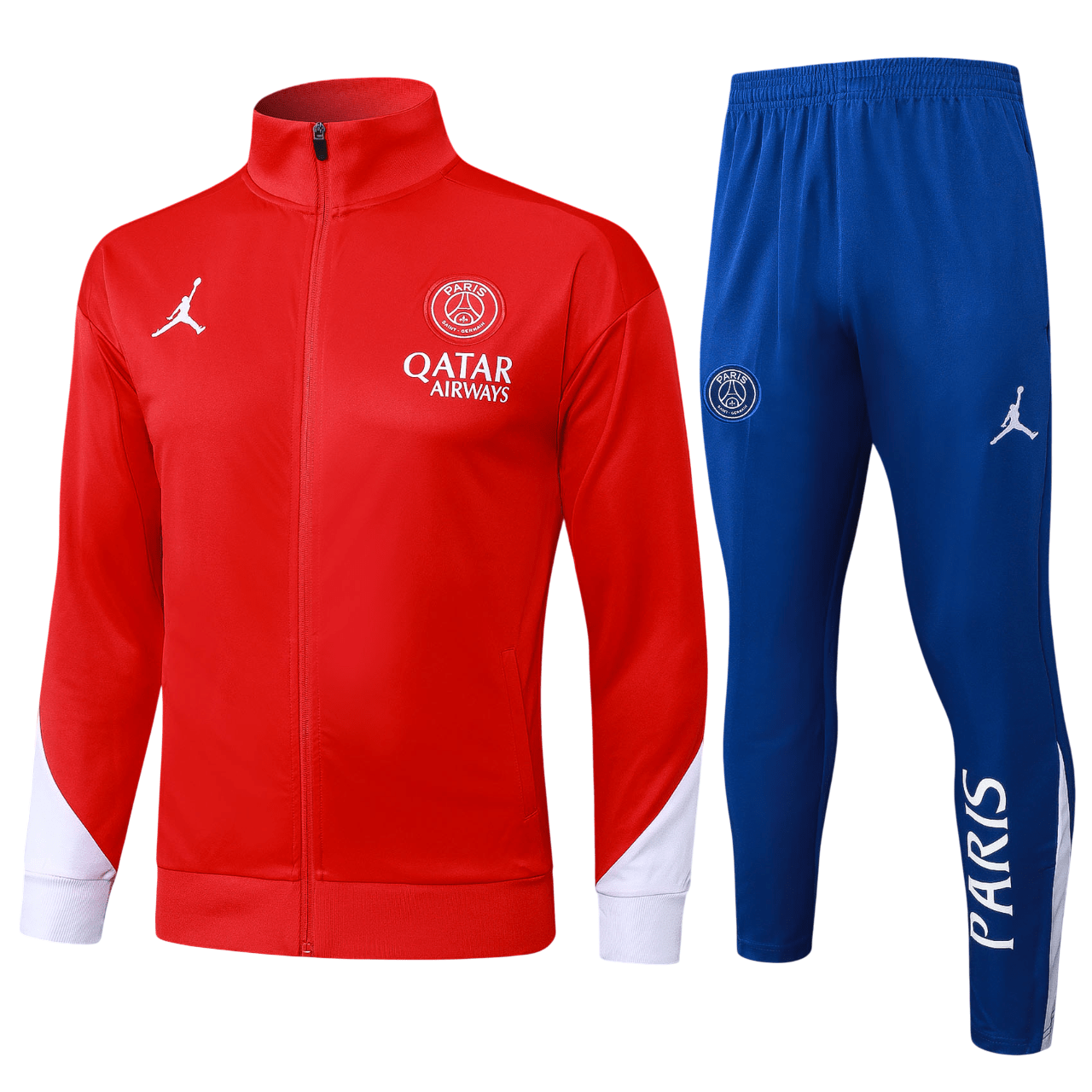 PSG 2425 Red & Blue Full-Zip Tracksuit Set (Kids Sizing)-
