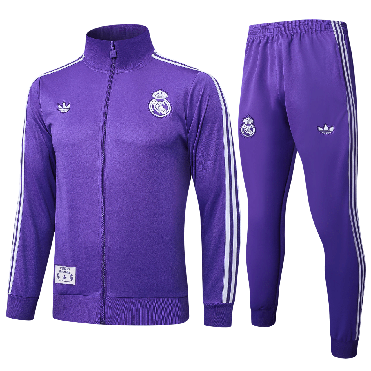 Real Madrid 2425 Kids Icon Tracksuit (Purple Edition)-