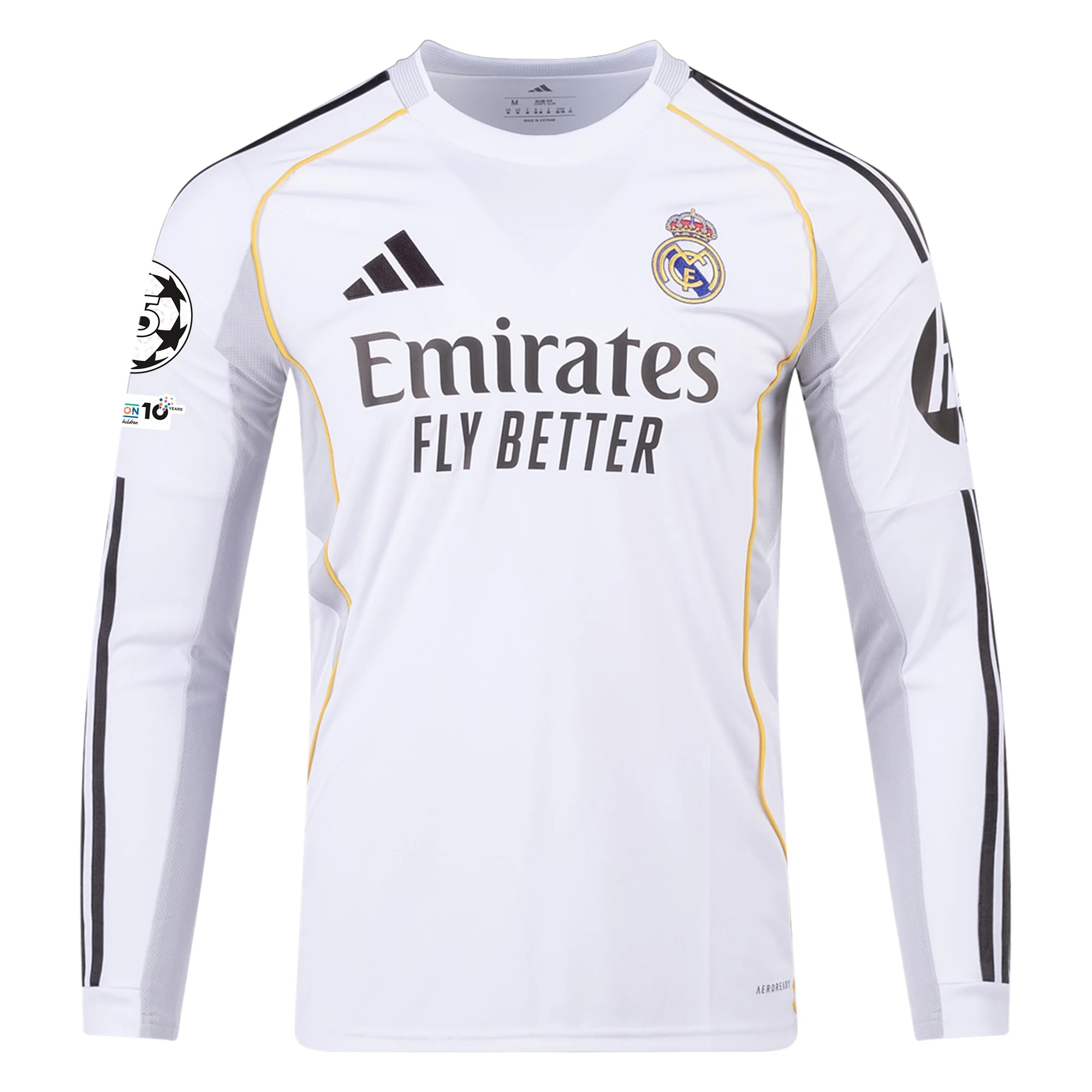 Valverde Real Madrid 25/26 UCL Home Long Sleeve Jersey - SoccerArmor -