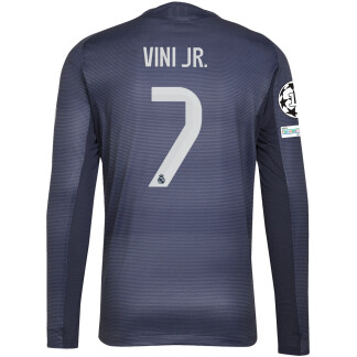 Vini Jr. Real Madrid 25/26 UCL Away Long Sleeve Jersey