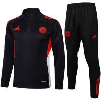 Bayern Munich 25/26 Kids Black & Red Training Tracksuit