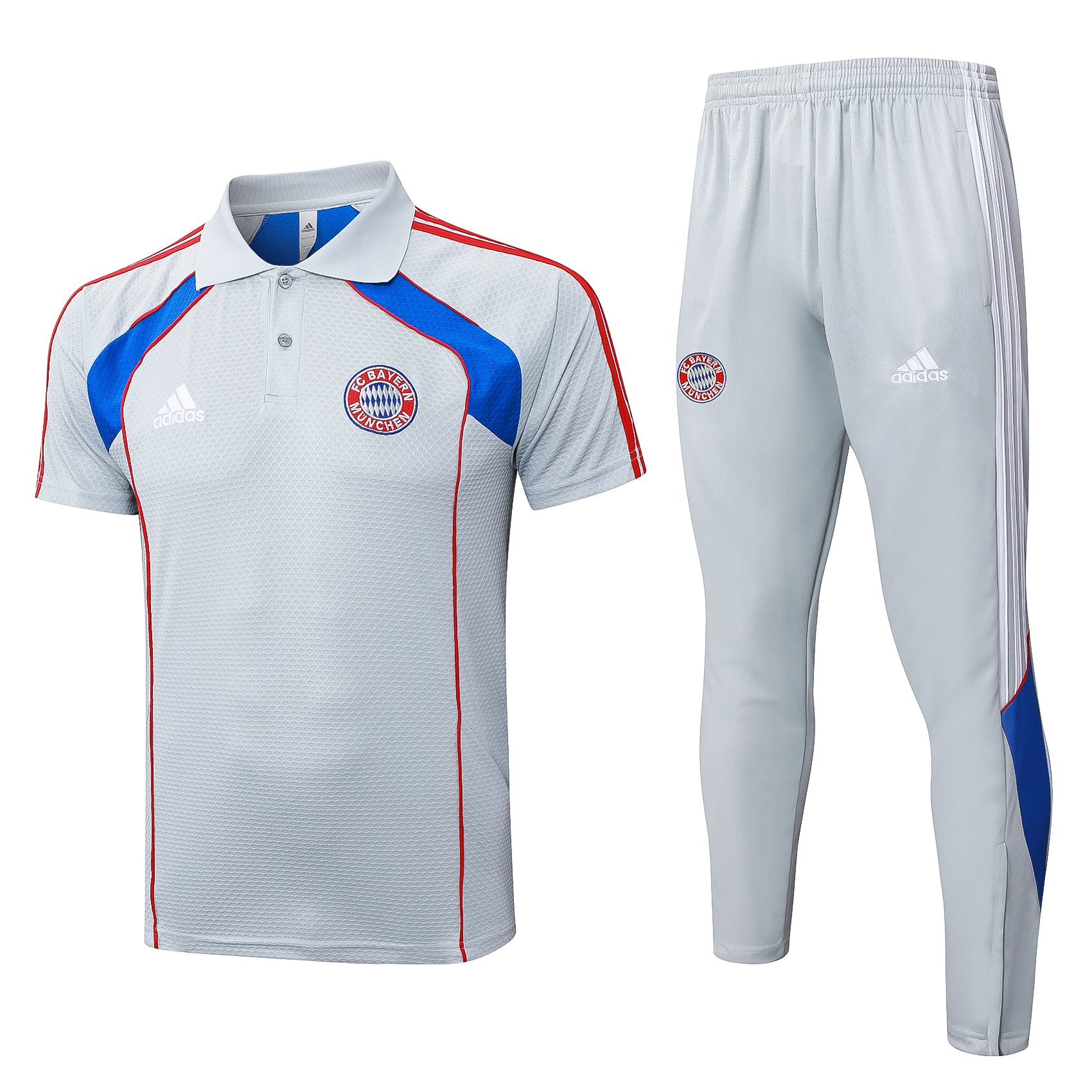 Bayern Munich 2526 Light Grey Polo Training Set