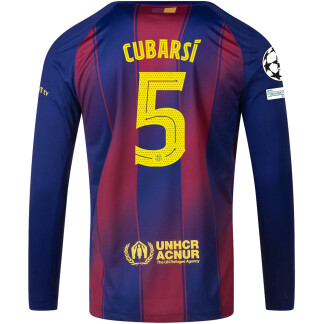 Cubarsí Barcelona 25/26 UCL Home Long Sleeve Jersey