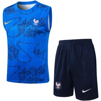 France 25/26 Blue Sleeveless Training Kit