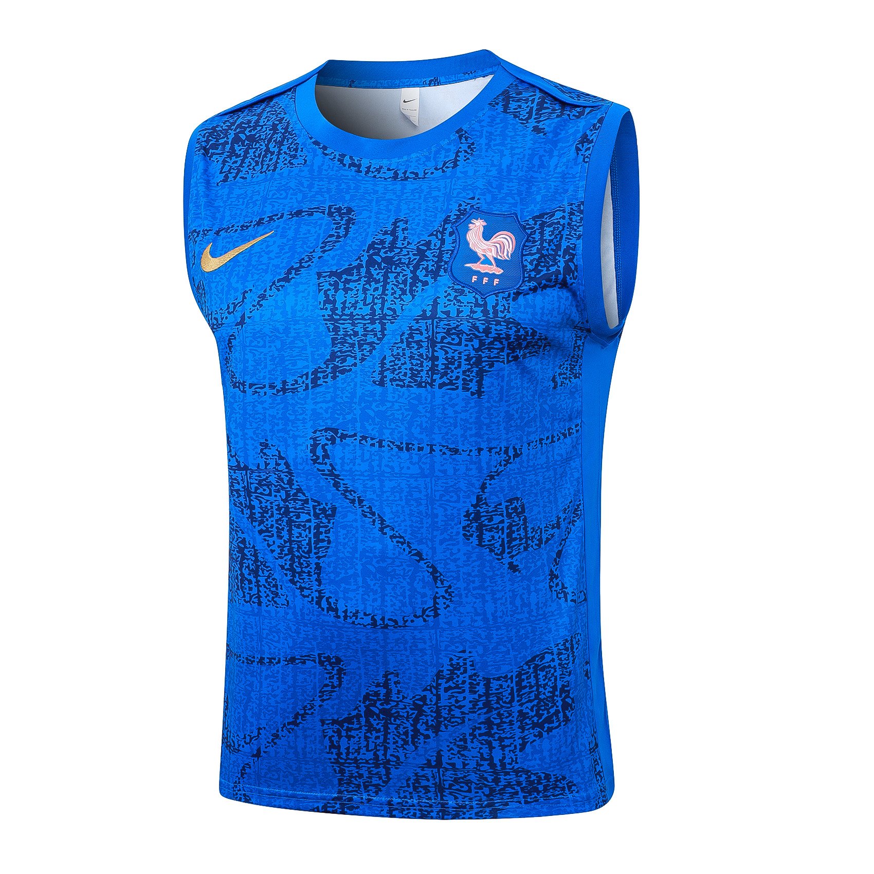 France 2526 Blue Sleeveless Training Kit4