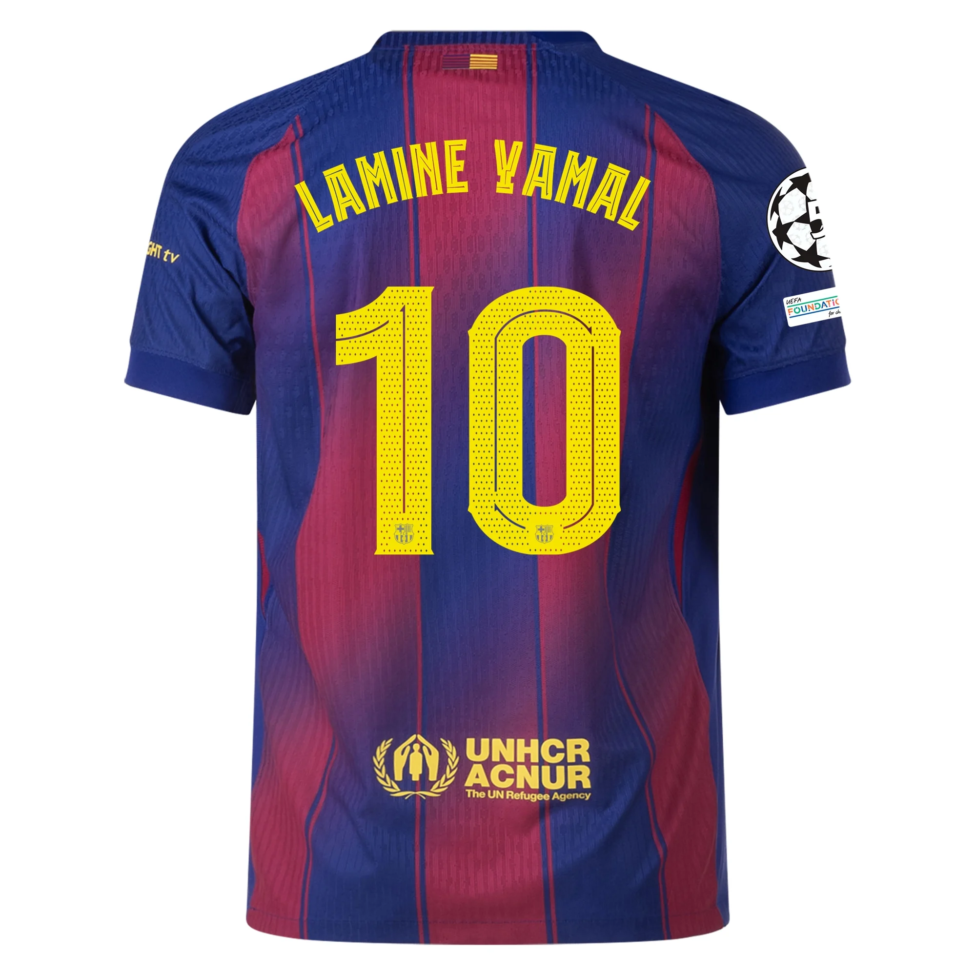 Lamine Yamal Barcelona 25/26 Authentic UCL Home Jersey