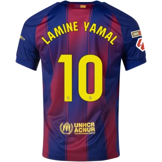 Lamine Yamal Barcelona 25/26 Home Long Sleeve Jersey - SoccerArmor -