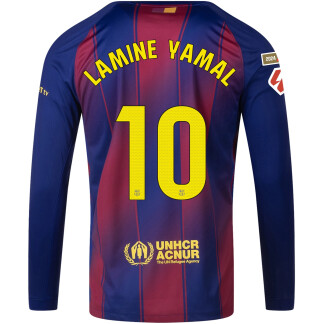 Lamine Yamal Barcelona 25/26 Home Long Sleeve Jersey
