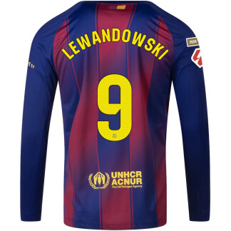 Lewandowski Barcelona 25/26 Home Long Sleeve Jersey