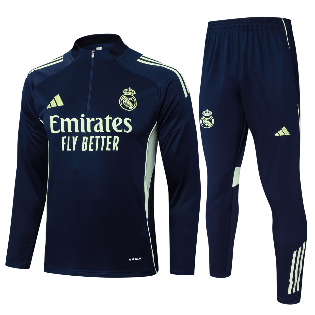 Real Madrid 25/26 Kids Navy Training Tracksuit SoccerArmor