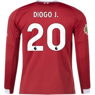Diogo J. Liverpool 25/26 Home Long Sleeve Jersey